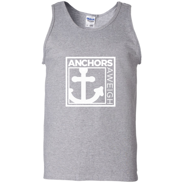 “Know Your Boat” – Anchor - White on 100% Cotton Tank Top