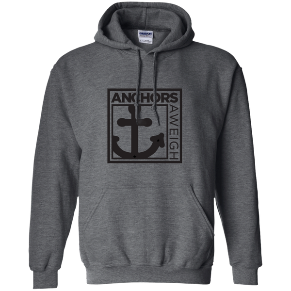 “Know Your Boat” – Anchor - Black on Pullover Hoodie 8 oz