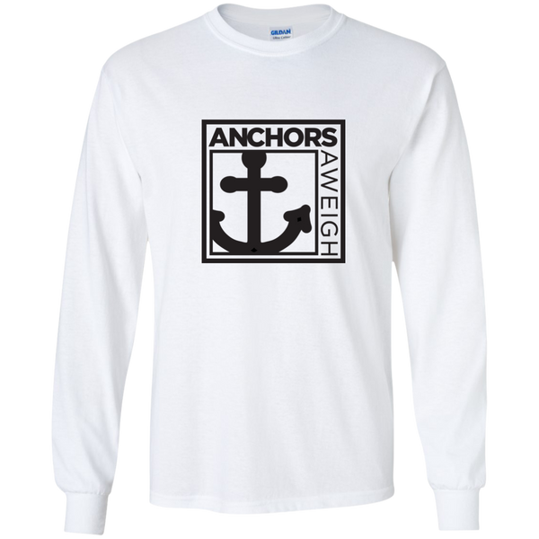 “Know Your Boat” - Anchor - Black on LS Ultra Cotton Tshirt