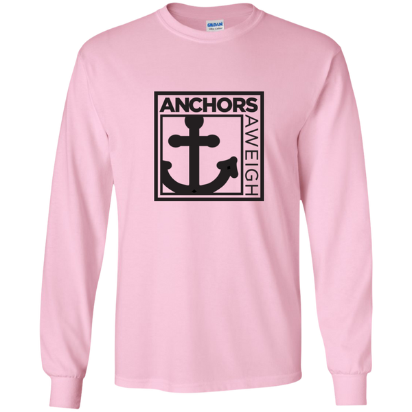 “Know Your Boat” - Anchor - Black on LS Ultra Cotton Tshirt
